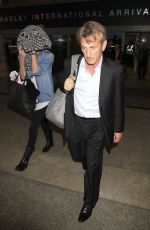 CHARLIZE THERON and Sean Penn Arrives at LAX Airport