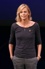 CHARLIZE THERON at Unaids New Fast Track Report Launch in Los Angeles
