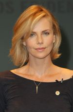 CHARLIZE THERON at Unaids New Fast Track Report Launch in Los Angeles