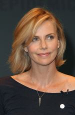 CHARLIZE THERON at Unaids New Fast Track Report Launch in Los Angeles