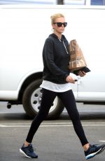 CHARLIZE THERON Leaves A Yoga Class 1211
