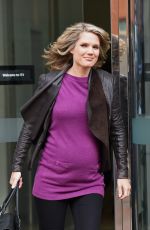 CHARLOTTE HAWKINS Leaves ITV Studios in London 2411