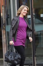 CHARLOTTE HAWKINS Leaves ITV Studios in London 2411