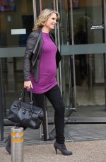 CHARLOTTE HAWKINS Leaves ITV Studios in London 2411