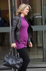 CHARLOTTE HAWKINS Leaves ITV Studios in London 2411