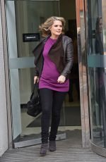 CHARLOTTE HAWKINS Leaves ITV Studios in London 2411