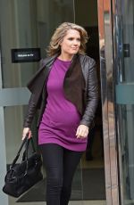 CHARLOTTE HAWKINS Leaves ITV Studios in London 2411