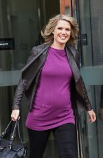 CHARLOTTE HAWKINS Leaves ITV Studios in London 2411