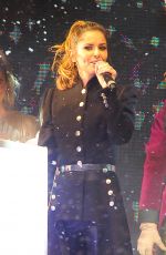 CHERYL COLE Switches Oxford street Christmas Lights in London