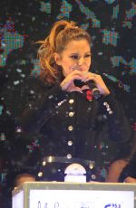 CHERYL COLE Switches Oxford street Christmas Lights in London