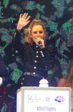 CHERYL COLE Switches Oxford street Christmas Lights in London