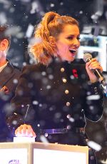 CHERYL COLE Switches Oxford street Christmas Lights in London