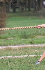 CHLOE GOODMAN Workout at a Park in Essex