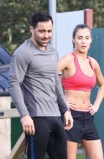 CHLOE GOODMAN Workout at a Park in Essex