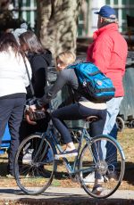 CHLOE MORETZ Riding a Bike on the Set of the 5th Wave in Atlanta