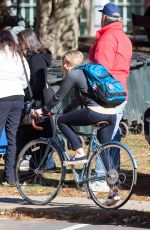 CHLOE MORETZ Riding a Bike on the Set of the 5th Wave in Atlanta