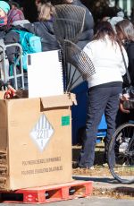 CHLOE MORETZ Riding a Bike on the Set of the 5th Wave in Atlanta