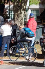 CHLOE MORETZ Riding a Bike on the Set of the 5th Wave in Atlanta