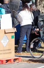 CHLOE MORETZ Riding a Bike on the Set of the 5th Wave in Atlanta