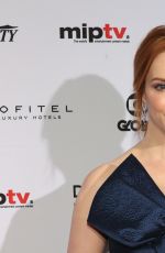 CHRISTINA HENDRICKS at International Academy of Television Arts & Sciences Emmy Awards in New York