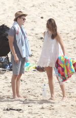 DEMI HARMAN and Alec Snow at a Beach in Sydney