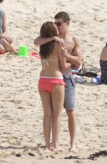 DEMI HARMAN and Alec Snow at a Beach in Sydney