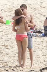 DEMI HARMAN and Alec Snow at a Beach in Sydney