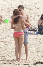 DEMI HARMAN and Alec Snow at a Beach in Sydney