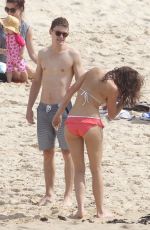 DEMI HARMAN and Alec Snow at a Beach in Sydney