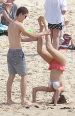 DEMI HARMAN and Alec Snow at a Beach in Sydney