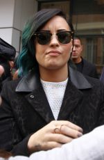 DEMI LOVATO Leaves NRJ Radio Studios in Paris