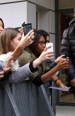 DEMI LOVATO Leaves NRJ Radio Studios in Paris