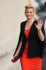 ELIZABETH BANKS Arrives at Jimmy Kimmel Live in Los Angeles