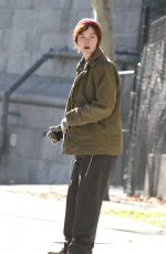 ELLE FANNING on the Set of Three Generations in Brooklyn