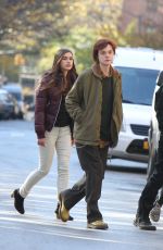 ELLE FANNING on the Set of Three Generations in Brooklyn