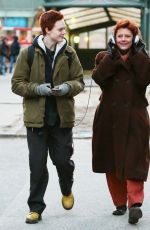 ELLE FANNING on the Set of Three Generations in New York