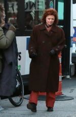 ELLE FANNING on the Set of Three Generations in New York
