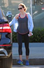 EMILY BLUNT in Leggings Leaves a Gym in Beverly Hills 0511