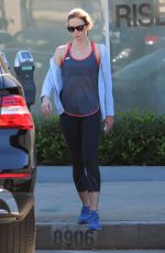 EMILY BLUNT in Leggings Leaves a Gym in Beverly Hills 0511