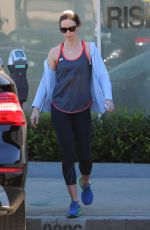 EMILY BLUNT in Leggings Leaves a Gym in Beverly Hills 0511