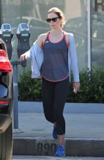 EMILY BLUNT in Leggings Leaves a Gym in Beverly Hills 0511