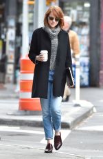 EMMA STONE and Andrew Garfield Out in West Village in New York