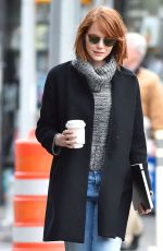 EMMA STONE and Andrew Garfield Out in West Village in New York