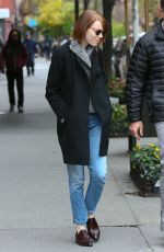 EMMA STONE Out and About in New York 3110