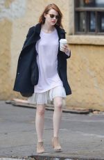 EMMA STONE Out for Coffee in New York 2411