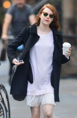 EMMA STONE Out for Coffee in New York 2411