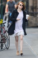 EMMA STONE Out for Coffee in New York 2411