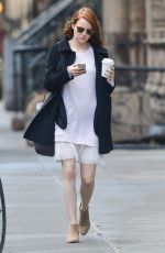 EMMA STONE Out for Coffee in New York 2411