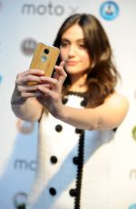 EMMY ROSSUM at Moto X Film Experience Premiere in West Hollywood