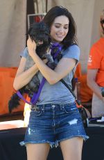 EMMY ROSSUM in Cutoff at NKLA Adoption Event in Los Angeles